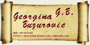 Georgina Buzurović vizit kartica